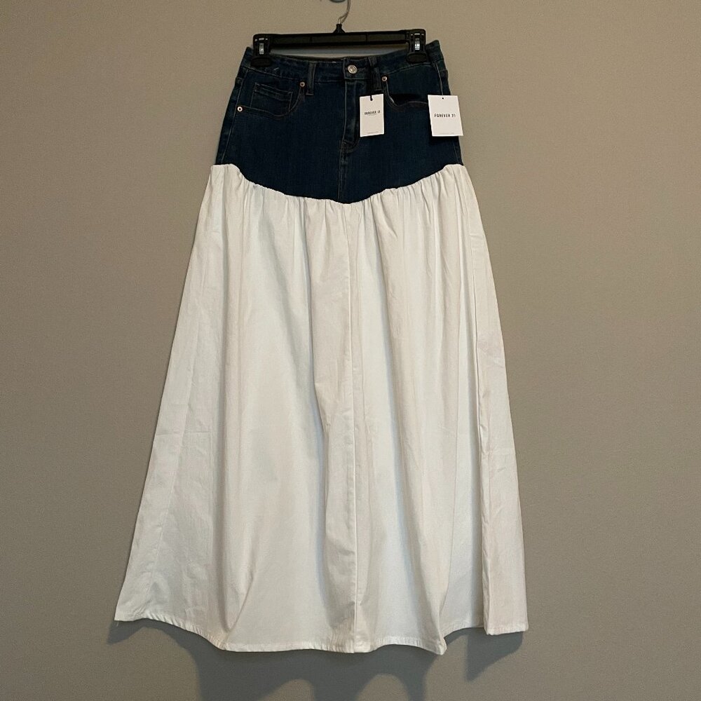 Forever 21, S, 80s inspired Jean/Skirt Maxi Combo